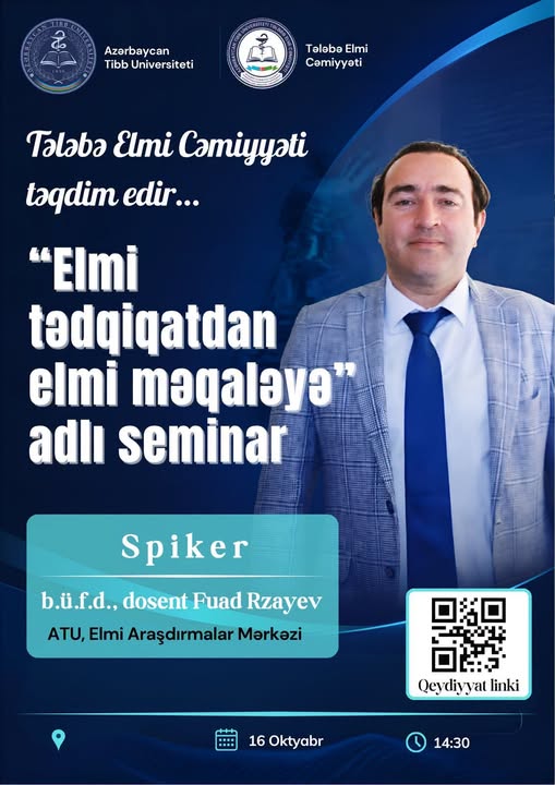 “Elmi tədqiqatdan elmi məqaləyə” adlı seminar keçiriləcək
