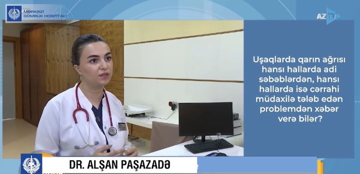 Mərkəzi Gömrük Hospitalının uşaq cərrahı AZTV-nin “Telesəhər” proqramına müsahibə verib