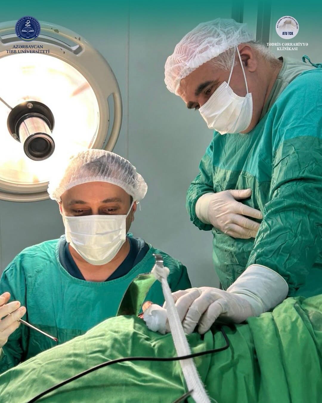 Tədris Cərrahiyyə Klinikasında 32 yaşlı pasiyentdə aşkarlanan fəqərəarası disk yırtığı uğurla əməliyyat edilib