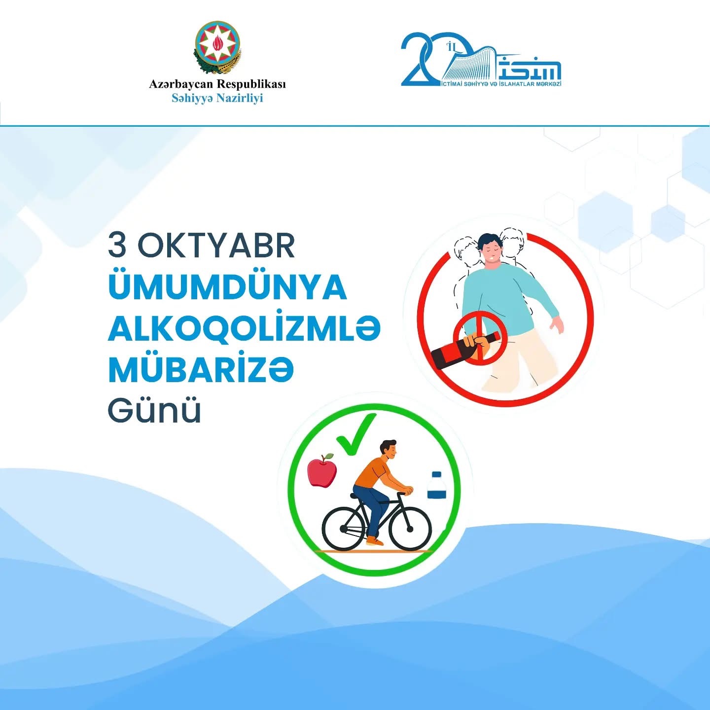 3 Oktyabr – Ümumdünya Alkoqolizmlə Mübarizə Günüdür