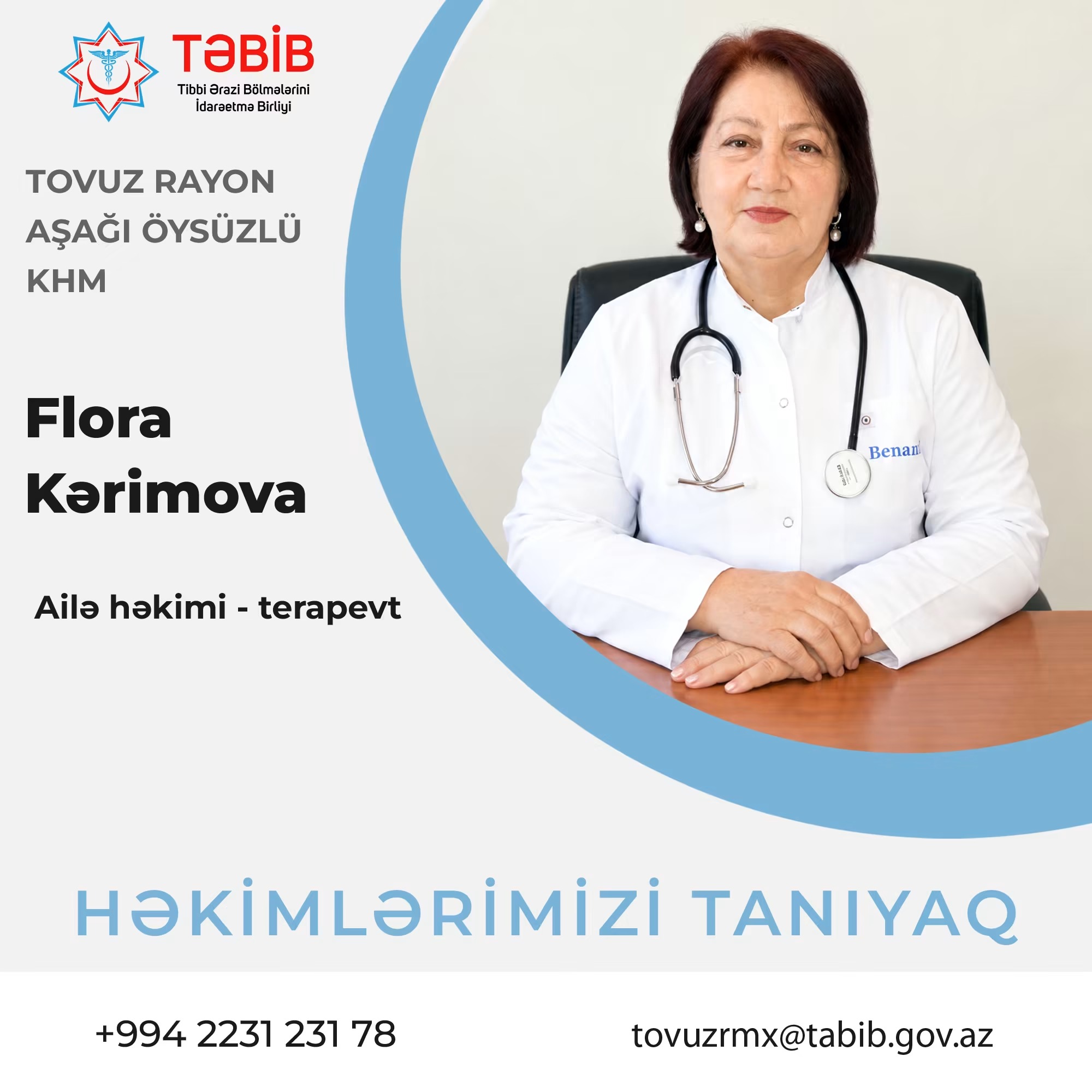  Regionlarda fəaliyyət göstərən səhiyyə işçilərini tanıtmaqda davam edirik!