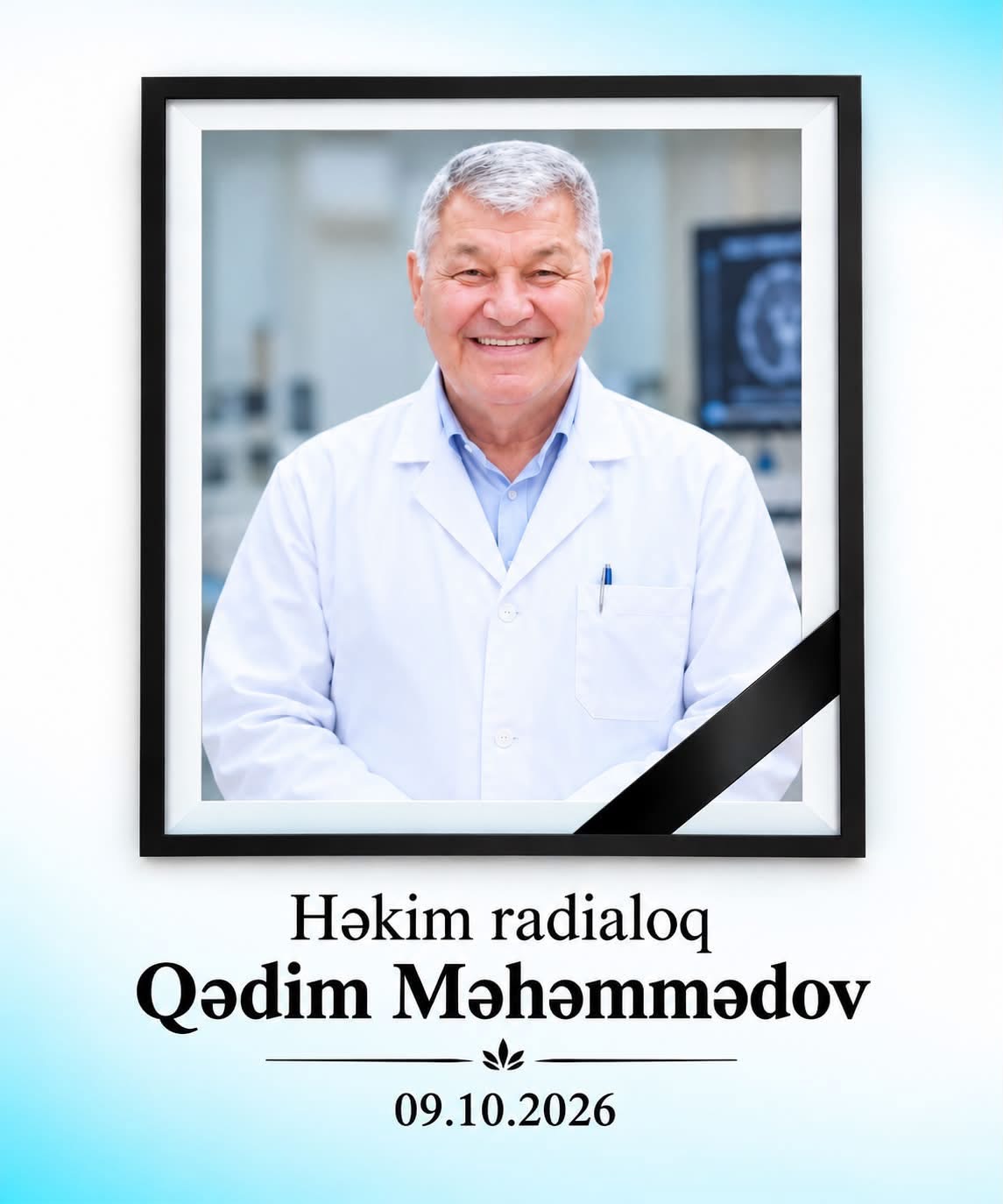 Şəkidə tanınmış radioloq dünyasını dəyişib