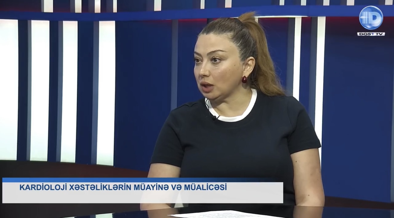 Mərkəzi Neftçilər Xəstəxanasının həkimi “Sığorta vaxtı” verilişində kardioloji xəstəliklərin müayinə və müalicəsindən danışıb
