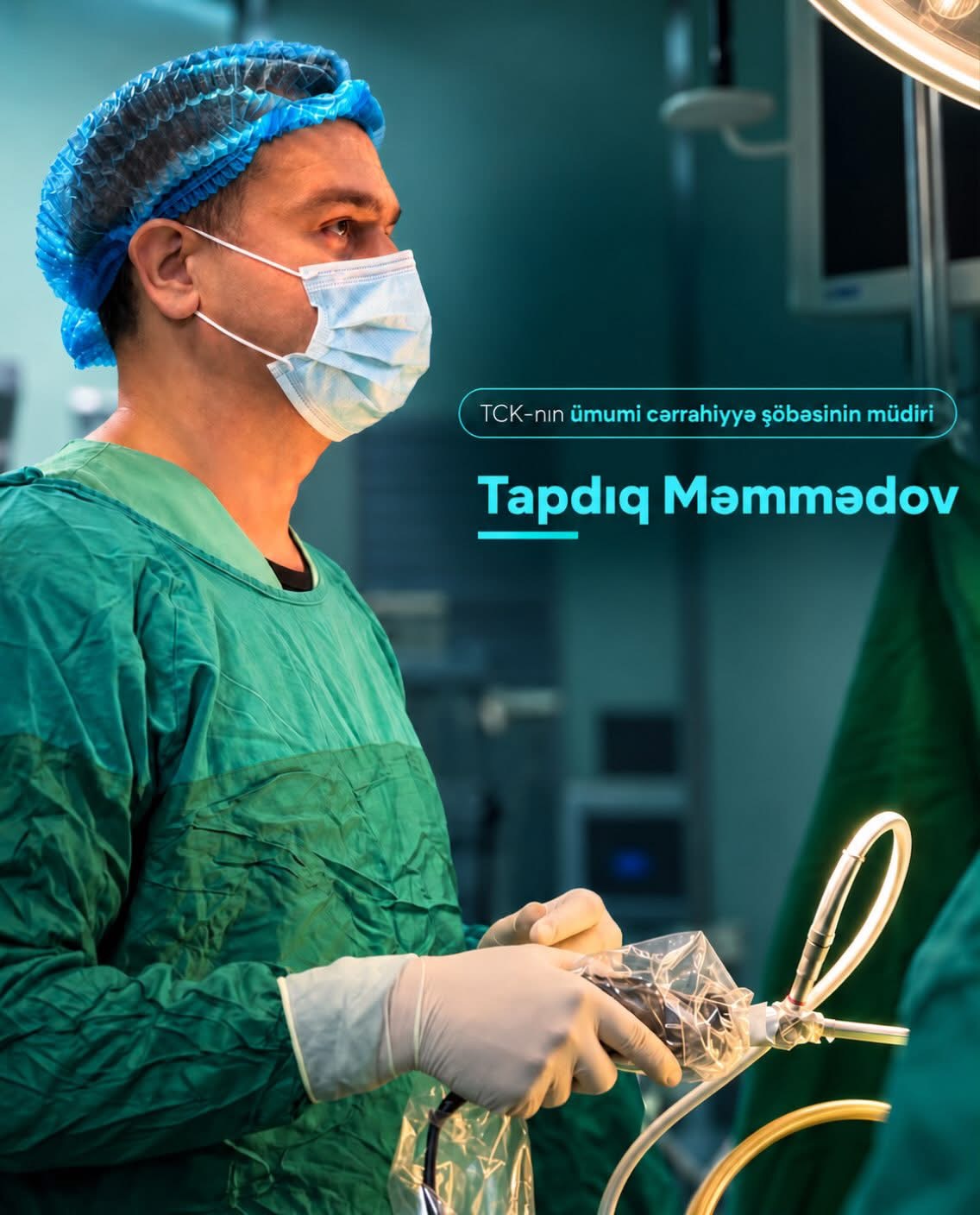  Tədris Cərrahiyyə Klinikasında xəstəyə uğurla laparoskopik xolesistektomiya əməliyyatı icra olunub