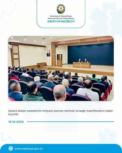  Şəkərli diabet xəstələrinin dərman təminatı ilə bağlı maarifləndirici tədbir keçirilib   